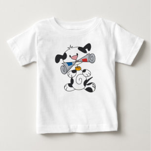 Pour Bébé Chiot Avec T-shirt De Journaux