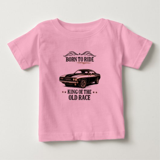 Pour Bébé Classic Muscle Car Baby T-Shirt (Devant)