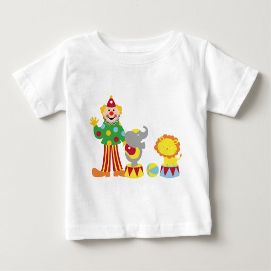 Pour Bébé Clown de cirque de bande dessinée et T-shirt (Devant)