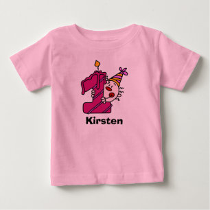 Pour Bébé Clown rose Clown Premier T-shirt d'anniversaire