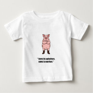 Pour Bébé Cochon Cowboy Attitude – T-shirt Cartoon Humoristi