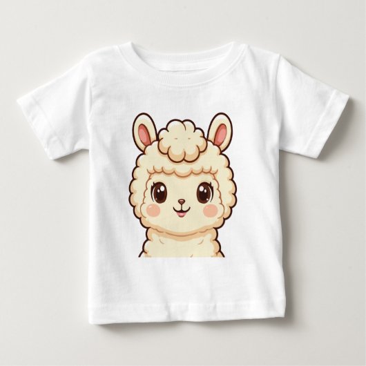 Pour Bébé Conception de t-shirt avec une illustration de lam (Devant)