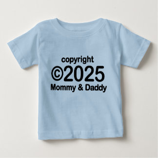 Pour Bébé Copyright 2022 Maman et Papa Baby T-shirt