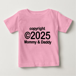 Pour Bébé Copyright 2022 Maman et Papa Baby T-shirt