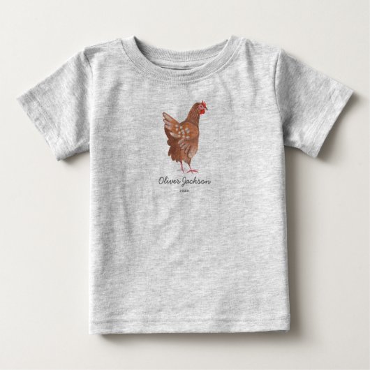 Pour Bébé Coq du marché agricole | Baby Boy | T-shirt (Devant)