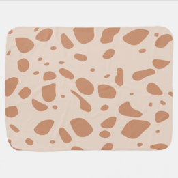 Pour Bébé couverture Brown et crème tachetée
