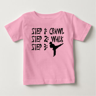 Pour Bébé Crawl Walk Karate T-shirt de la petite fille