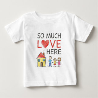 Pour Bébé Crayon Drawing So Much Love Here Family T-Shirt