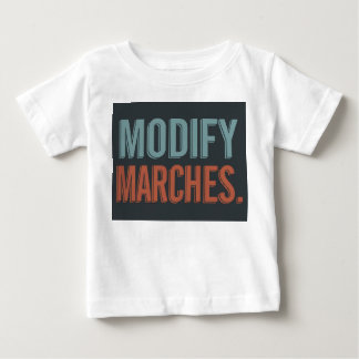 Pour Bébé Créez un t-shirt avec le slogan "Modifier les marc