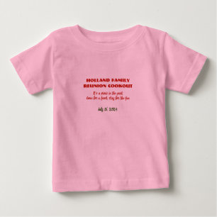 Pour Bébé Cuisine familiale dans le T-shirt du parc