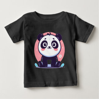 Pour Bébé Cute Panda Illustration Baby T-Shirt - Sweet Dream
