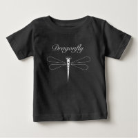 Dragonfly - Black Baby Fine Jersey T-shirt