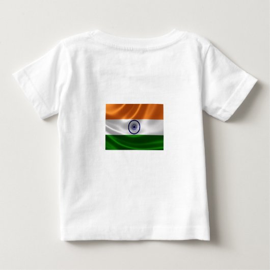 POUR BÉBÉ DRAPEAU INDIEN T-SHIRT (Dos)