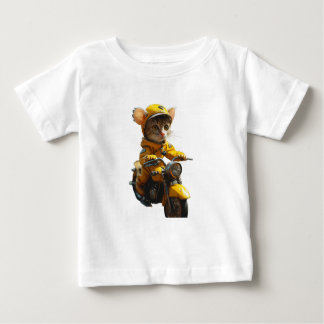 Pour Bébé Dreamy Cat équitation un vélo Baby T-Shirt