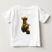 Pour Bébé Dreamy Cat équitation un vélo Baby T-Shirt (Dos)