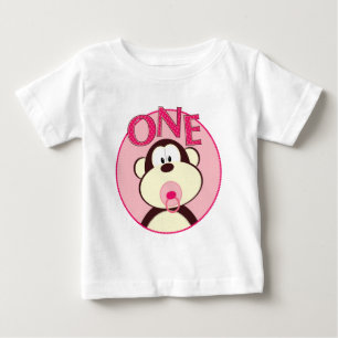 Pour Bébé Ęr T-shirt d'anniversaire de singe adorable