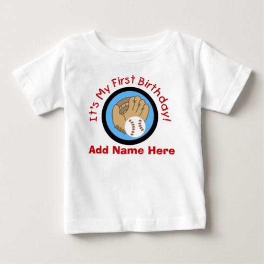 Pour Bébé Ęr T-shirt personnalisé d'anniversaire de (Devant)