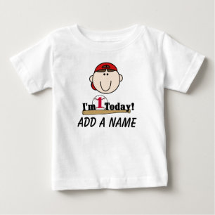 Pour Bébé Ęr T-shirt personnalisé d'anniversaire de