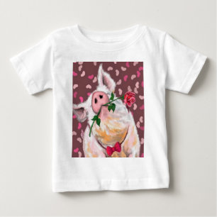 Pour Bébé Fantaisie T-shirt cochon avec Rose