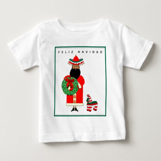 Pour Bébé Feliz Navidad T-Shirt (Devant)