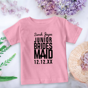 Pour Bébé Fête de mariée junior Nom personnalisé T-shirt