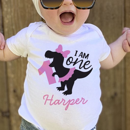 Pour Bébé Fille 1er Anniversaire Dinosaure avec T-Shirt Tutu