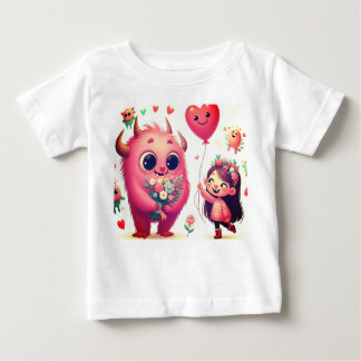 Pour Bébé Flora le T-shirt monstre amical
