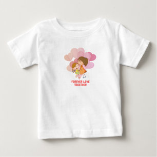 Pour Bébé Forever Love Together - Baby T-Shirt Design