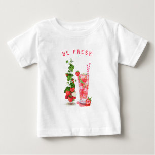Pour Bébé Fraise T-Shirt Juice Cool Boire Fruit