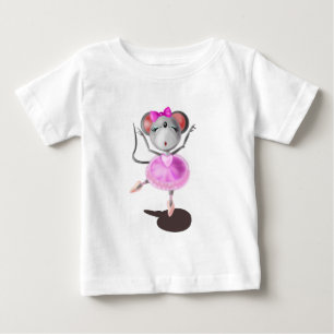 Pour Bébé Funny Baby T-Shirt Ballerina Mouse Danseur de ball