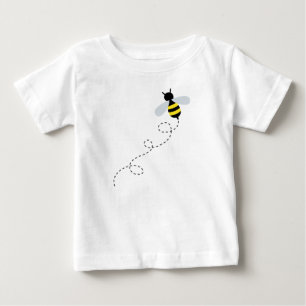 Pour Bébé Funny Jaune Noir Bumble Bee Baby T-shirt