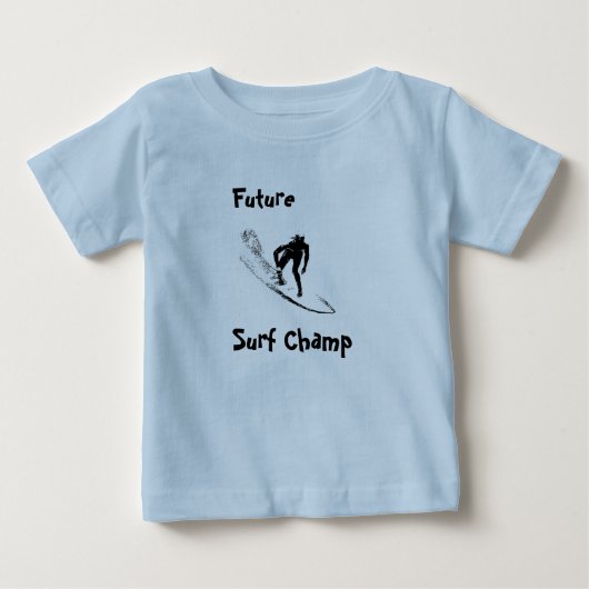 Pour Bébé Futur T-shirt de surfer (Devant)