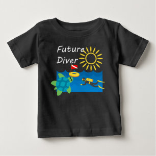 Pour Bébé Future Diver Design - Baby Fine Jersey T-Shirt