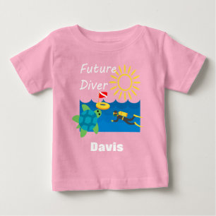 Pour Bébé Future Diver Design - Baby Fine Jersey T-Shirt