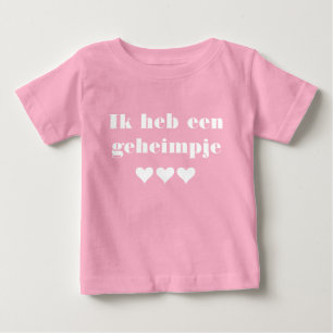Pour Bébé Geheimpje ik mot grote zus baby T-shirt