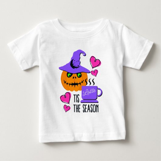 Pour Bébé Halloween Pumpkin Spice Baby T-Shirt – Cute Tee (Devant)