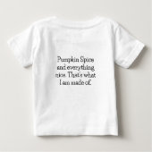 Pour Bébé Halloween Pumpkin Spice Baby T-Shirt – Cute Tee (Dos)