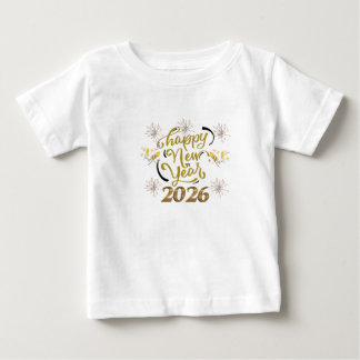 Pour Bébé Happy New Year 2026 toddler T-Shirt