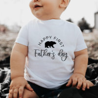 Happy ours de première Fête des pères - T-shirt bé