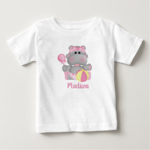 Pour Bébé Hippo personnalisé avec T-shirt de bataille et de 