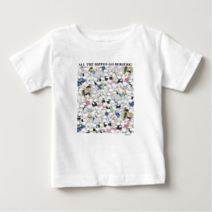 Pour Bébé HIPPOS GO BERSERK ! Sandra Boynton T-Shirt
