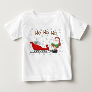 Pour Bébé Ho Ho Ho T-shirt de blanc d'enfants en bas âge de