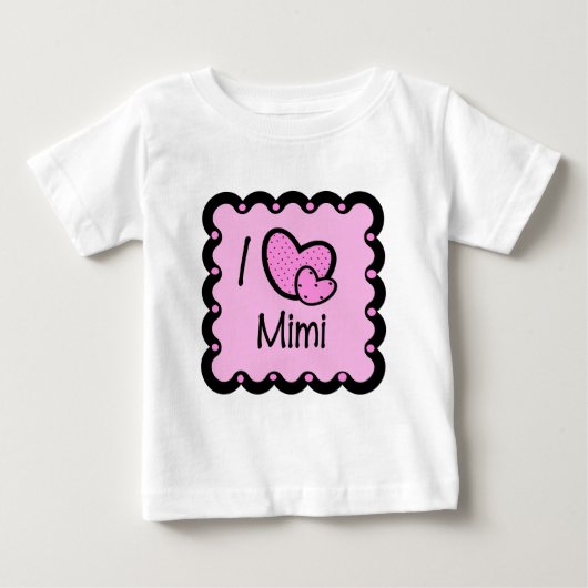 Pour Bébé I Love Mimi mignon T-Shirt (Devant)