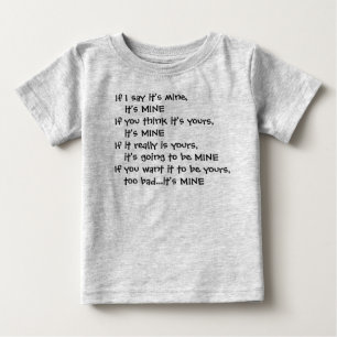 Pour Bébé Il est le mien… T-shirt d'enfant en bas âge