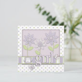 Pour Bébé Invitation Carré LG2 (Debout devant)