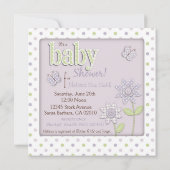 Pour Bébé Invitation Carré LG2 (Dos)