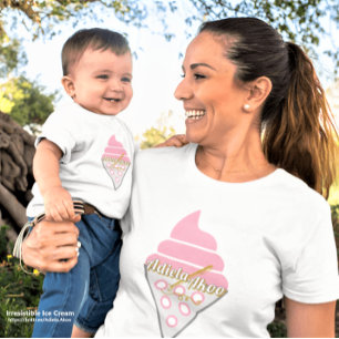 Pour Bébé Irrésistible Ice Cream Baby T-shirt par Adiela Ako