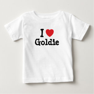 Pour Bébé J'aime Goldie heart T-Shirt