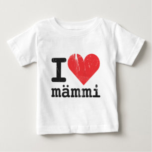 Pour Bébé J'aime le T-shirt de nourrisson de Mämmi