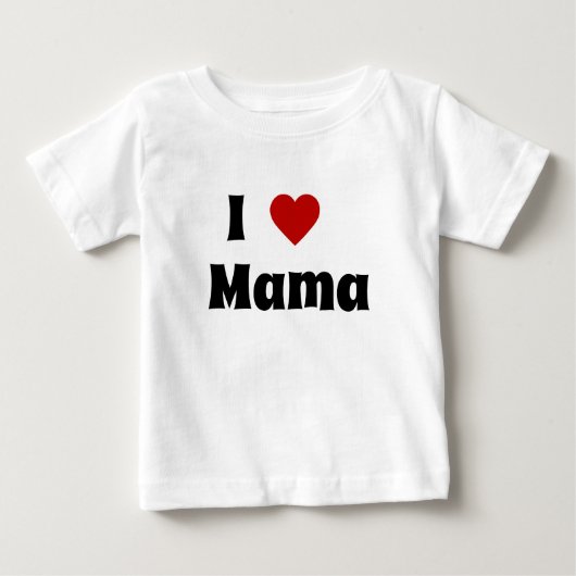 Pour Bébé J'aime le t-shirt maman (Devant)